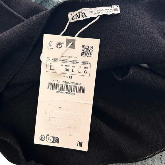 Zara Cut Out Keyhole Crop Top Tank Compression Rayon Viscose Blend - Picture 9 of 13